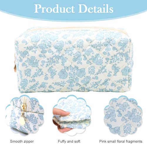 MAYCREATE® Fashion Makeup Bag Travel Pouch Blue Floral Soft Zipper Utility Pencil Gadget Stationeries Storage Tool Organizer 20.5x9x9.5cm 3 PCS MAYCREATE® Fashion Makeup Bag Travel Pouch Blue Floral Soft Zipper Utility Pencil Gadget Stationeries Storage Tool Organizer 20.5x9x9.5cm 3 PCS
